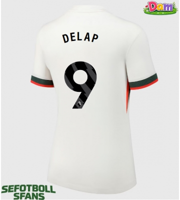Chelsea Liam Delap #9 Bortatröja Kvinnor 2025-26 Kortärmad
